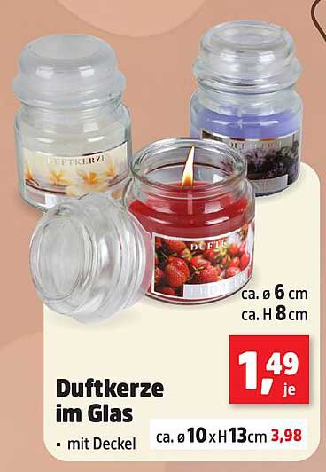Duftkerze im Glas
