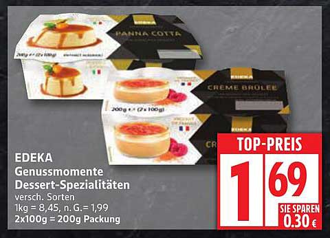 EDEKA Genusss moment Dessert-Spezialitäten