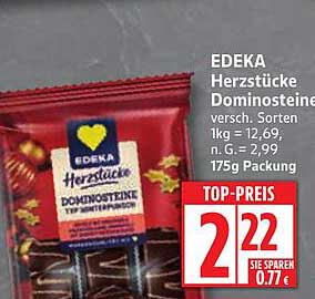 EDEKA Herzstücke Dominosteine 175g