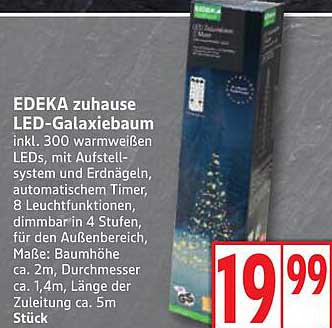 EDEKA zuhause LED-Galaxiebaum inkl. 300 warmweißen LEDs