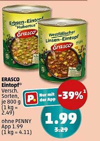 ERASCO Eintopf - Verschiedene Sorten, je 800 g