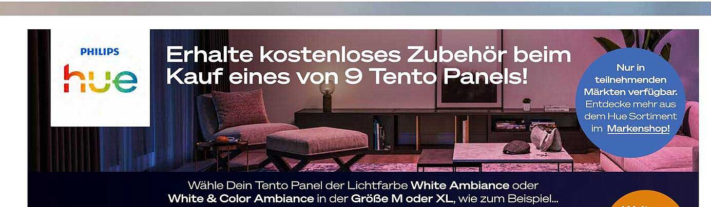 Erhalte kostenloses Zubehör beim Kauf eines von 9 Tento Panels!