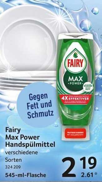Fairy Max Power Handspülmittel verschiedene Sorten