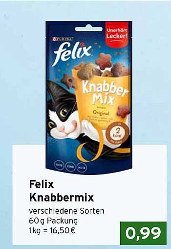 Felix Knabbermix - verschiedene Sorten