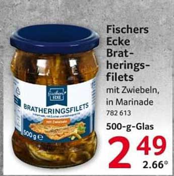 Fischers Ecke Bratheringsfilets mit Zwiebeln, in Marinade