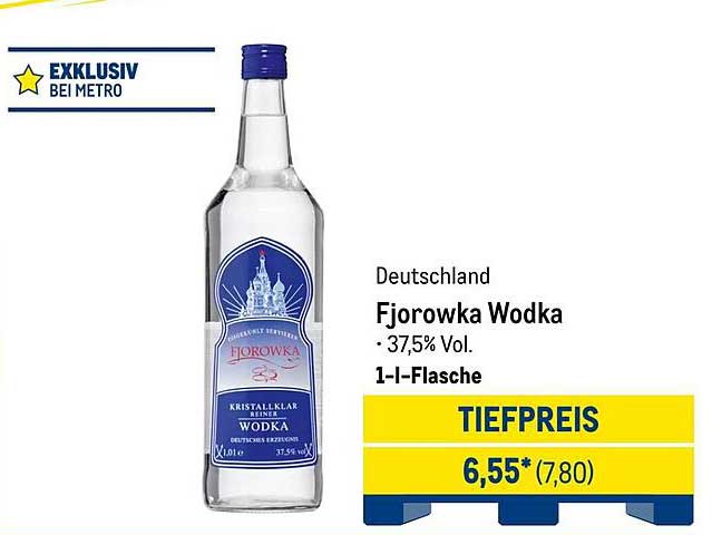 Fjorowka Wodka - 37,5% Vol. (1-l-Flasche)