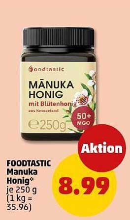 FOODTASTIC Manuka Honig je 250 g