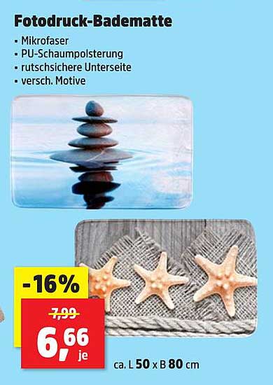 Fotodruck-Badematte