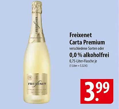 Freixenet Carta Premium 0,0 % alkoholfrei
