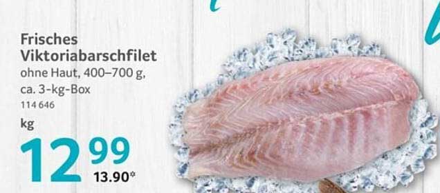 Frisches Viktoriabarschfilet ohne Haut, 400–700 g, ca. 3-kg-Box