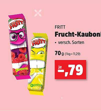 FRITT Frucht-Kaubonbons - verschiedene Sorten