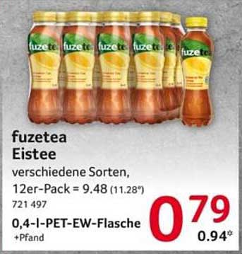 Fuzetea Eistee, verschiedene Sorten im 12er-Pack