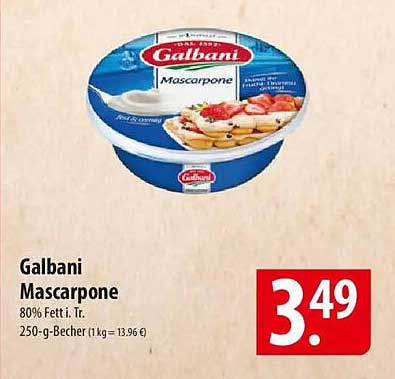Galbani Mascarpone 250 g Becher