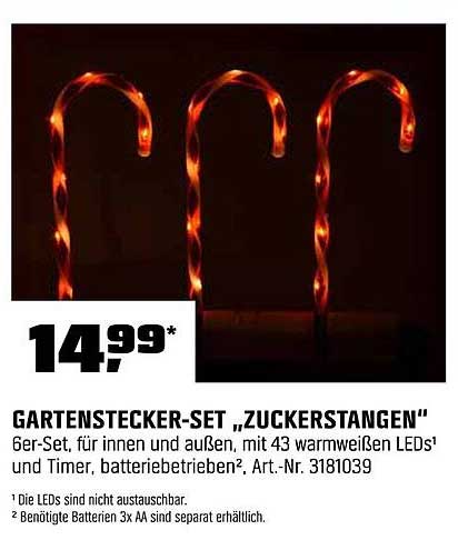 Gartenstecker-Set "Zuckerstangen"