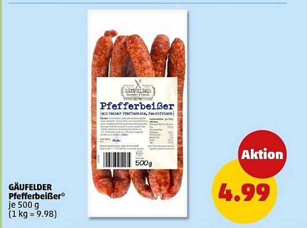 GÄUFELDER Pfefferbeißer 500 g – jetzt nur 4,99 €!