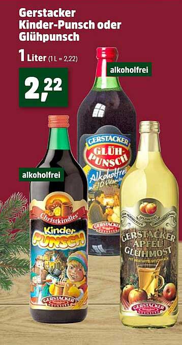 Gerstacker Kinder-Punsch oder Glühpunsch 1 Liter