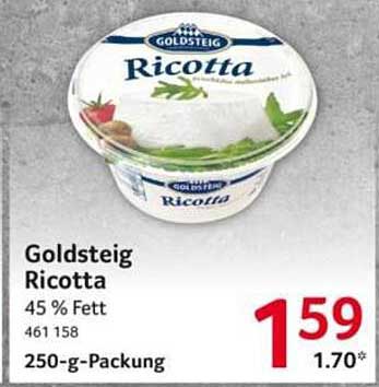 Goldsteig Ricotta 250-g-Packung