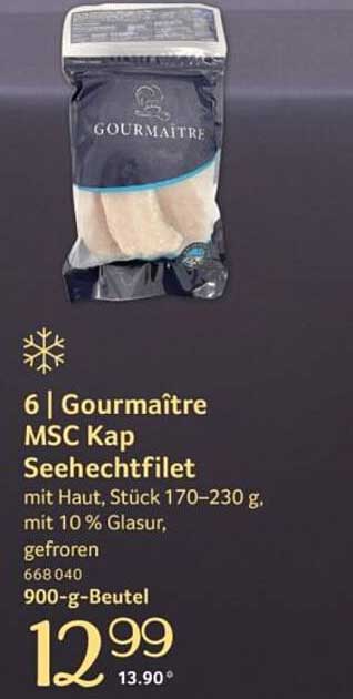 Gourmaître MSC Kap Seehechtfilet 900-g-Beutel