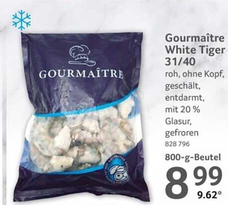 Gourmaître White Tiger 31/40 - 800-g-Beutel