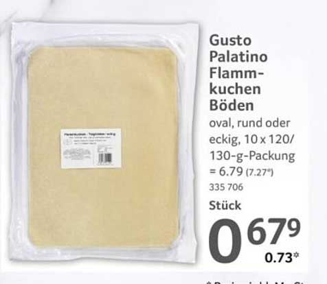 Gusto Palatino Flammkuchenböden - oval, rund oder eckig