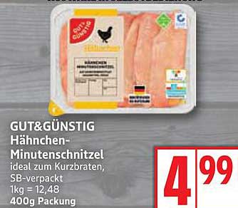 GUT&GÜNSTIG Hähnchen-Minuten schnitzel