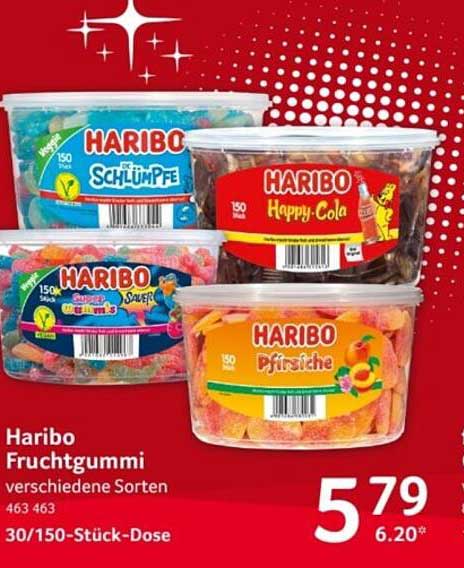 Haribo Fruchtgummi verschiedene Sorten