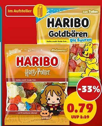 HARIBO Goldbären Die Sauren und HARIBO Harry Potter - Jetzt zum Vorteilspreis!