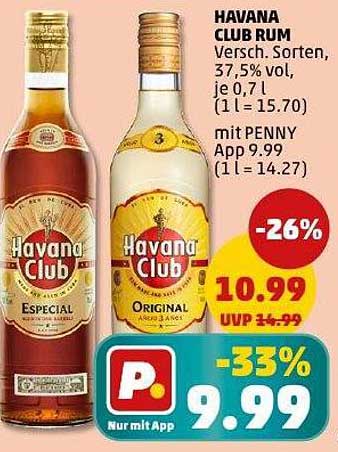 HAVANA CLUB RUM - Verschiedene Sorten, 0,7 l, 37,5 % Vol.