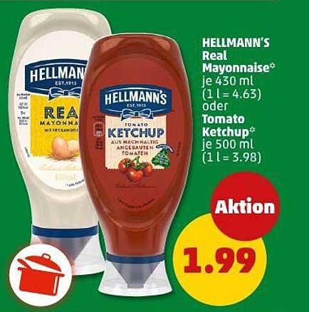 HELLMANN'S Real Mayonnaise und Tomato Ketchup