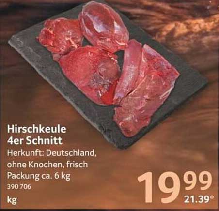 Hirschkeule 4er Schnitt