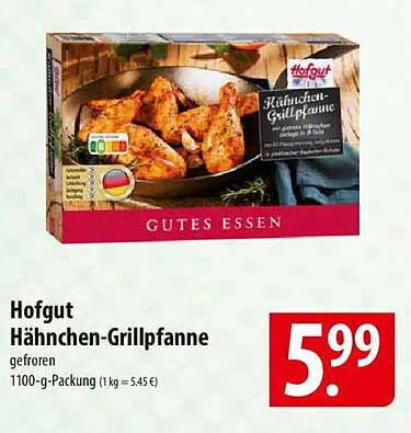 Hofgut Hähnchen-Grillpfanne 1100-g-Packung