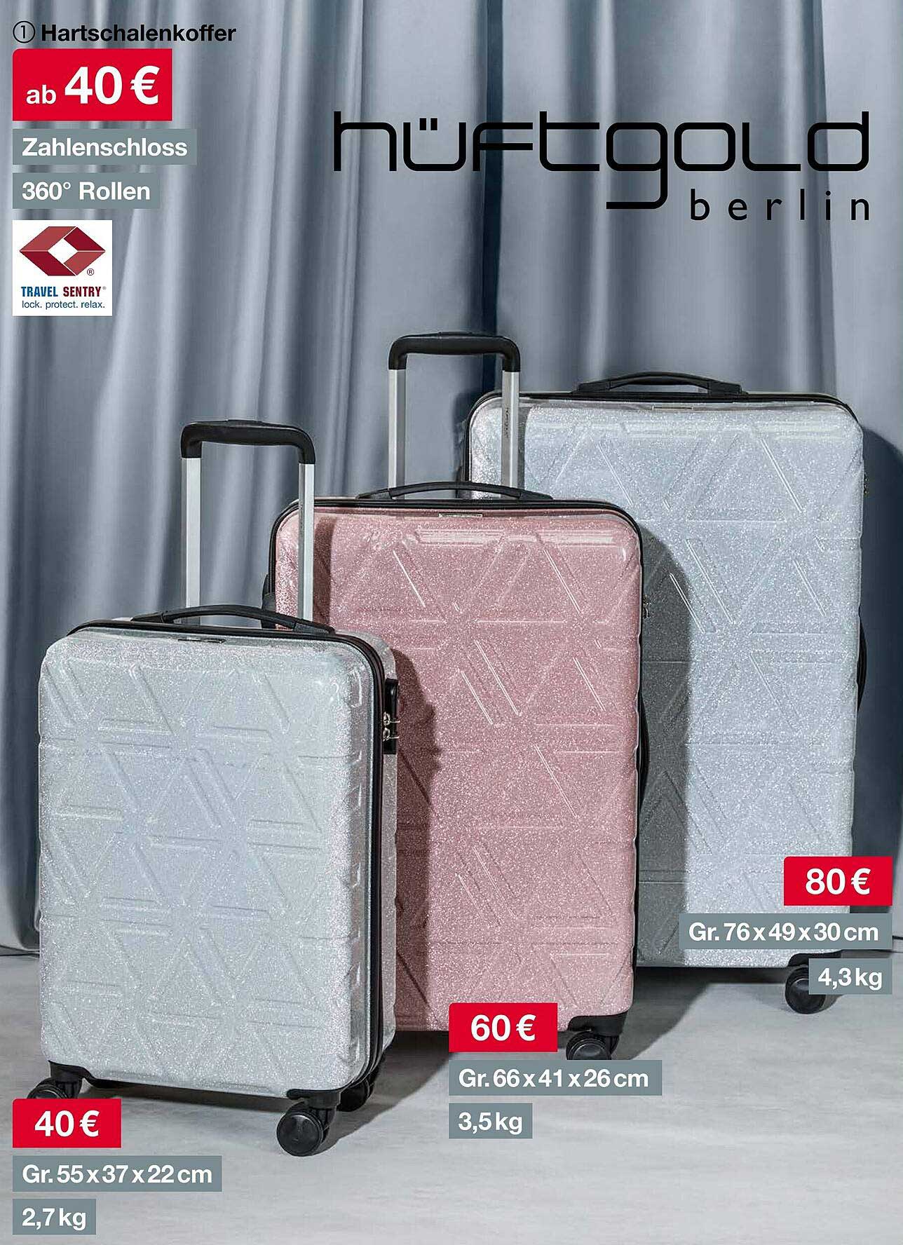 Hüftgold Hartschalenkoffer – ab 40 €