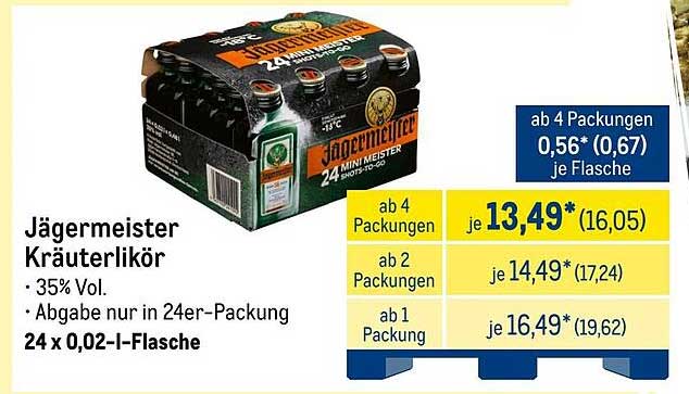Jägermeister Kräuterlikör 24er-Packung