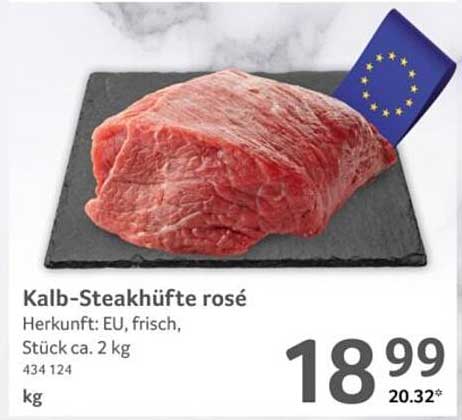 Kalb-Steakhüfte rosé