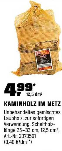 Kaminholz im Netz