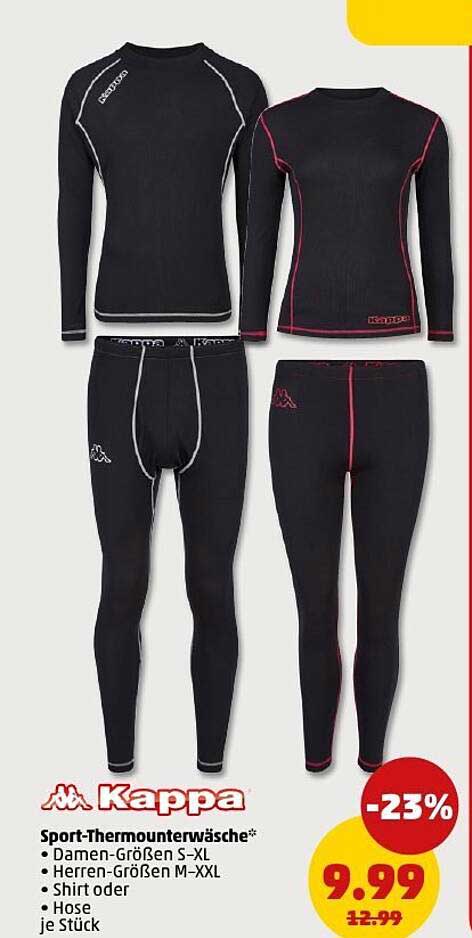 Kappa Sport-Thermounterwäsche - speziell für Damen und Herren