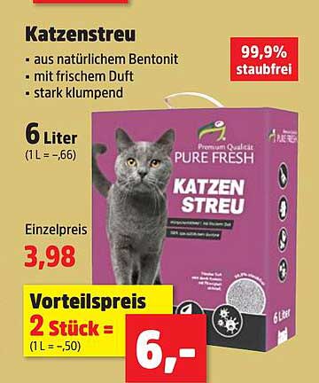 Katzenstreu 6 Liter - Pure Fresh