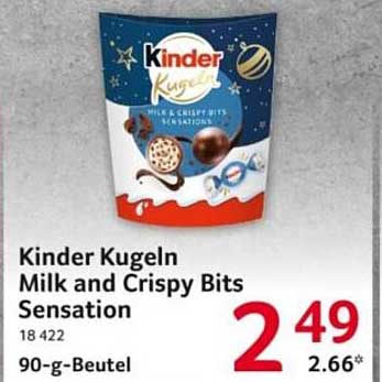 Kinder Kugeln Milk and Crispy Bits Sensation