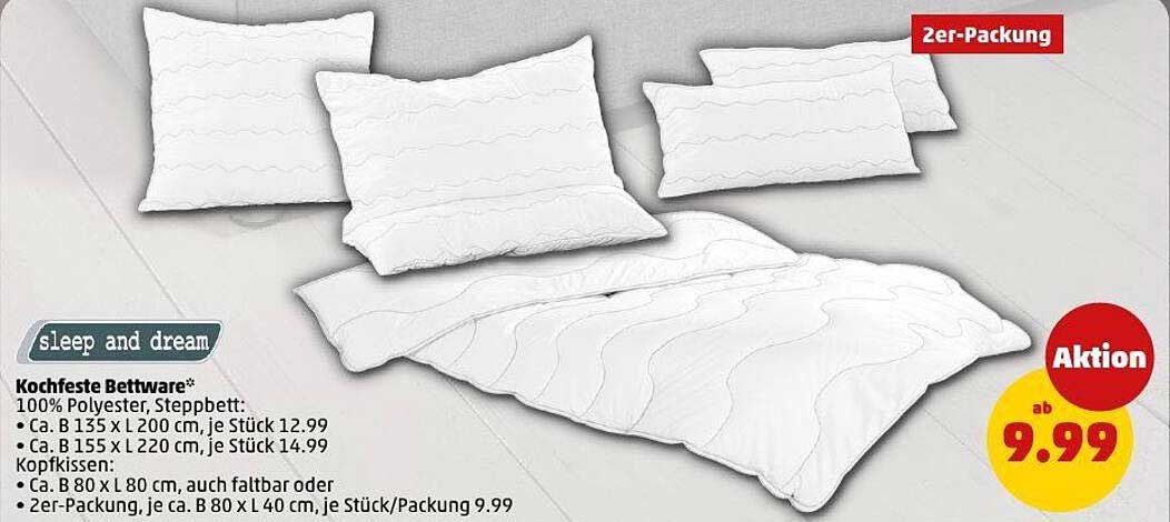 Kochfeste Bettware 2er-Packung von sleep and dream