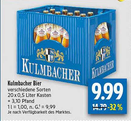 Kulmbacher Bier 20 x 0,5 Liter Kasten