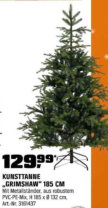 KUNSTTANNE „GRIMSHAW“ 185 CM