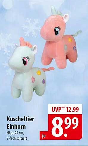Kuscheltier Einhorn