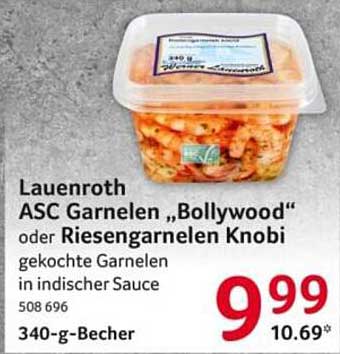 Lauenroth ASC Garnelen „Bollywood“ oder Riesengarnelen Knobi in indischer Sauce