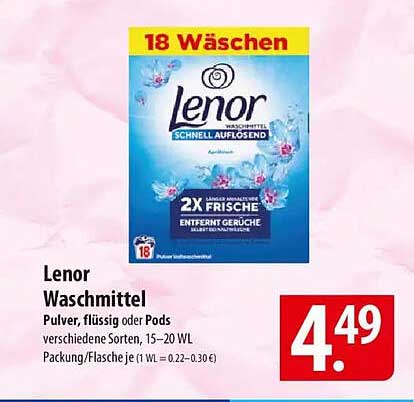 Lenor Waschmittel – Pulver, flüssig oder Pods