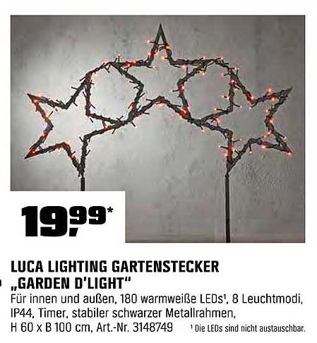 LUCA LIGHTING GARTENSTECKER „GARDEN D'LIGHT“