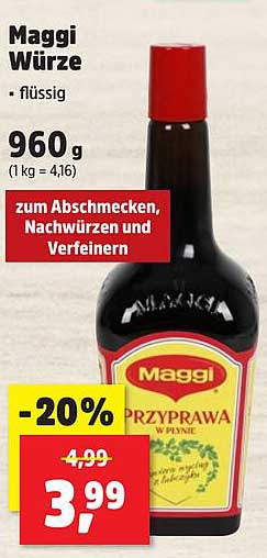 Maggi Würze 960 g - jetzt nur 3,99 €