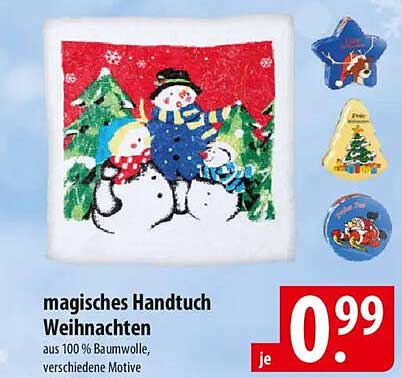 magisches Handtuch Weihnachten