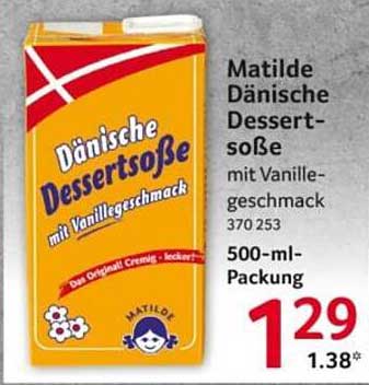 Matilde Dänische Dessertsoße mit Vanillegeschmack 500-ml-Packung