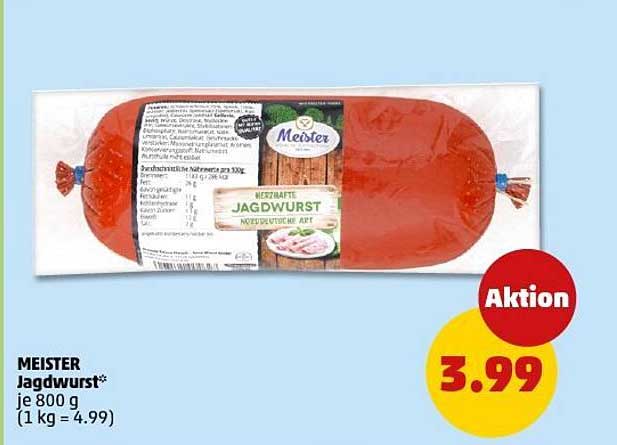 MEISTER Jagdwurst* je 800 g