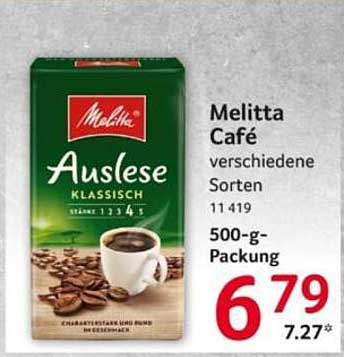 Melitta Café Auslese – verschiedene Sorten 500-g-Packung
